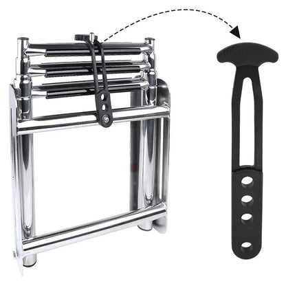 Rubber Strap for Boat Telescoping Ladder 2-4 Steps 7 Inch Black