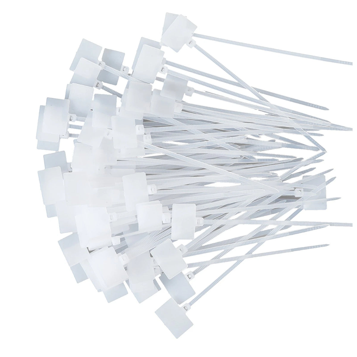100Pack Zip Ties for Ethernet RJ45 RJ12 Cable Labeling