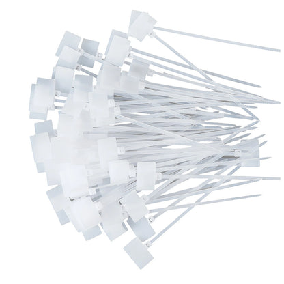 100Pack Zip Ties for Ethernet RJ45 RJ12 Cable Labeling