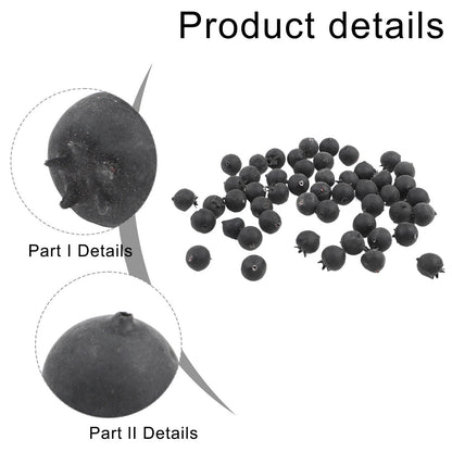 50 Pieces Artificial Blueberry Decoration for Crafting and Displays
