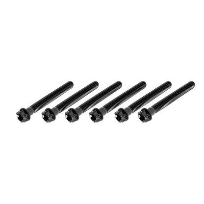 6pcs M10x50mm Titanium Torx Head Flange Screws for Motorcycle Bike