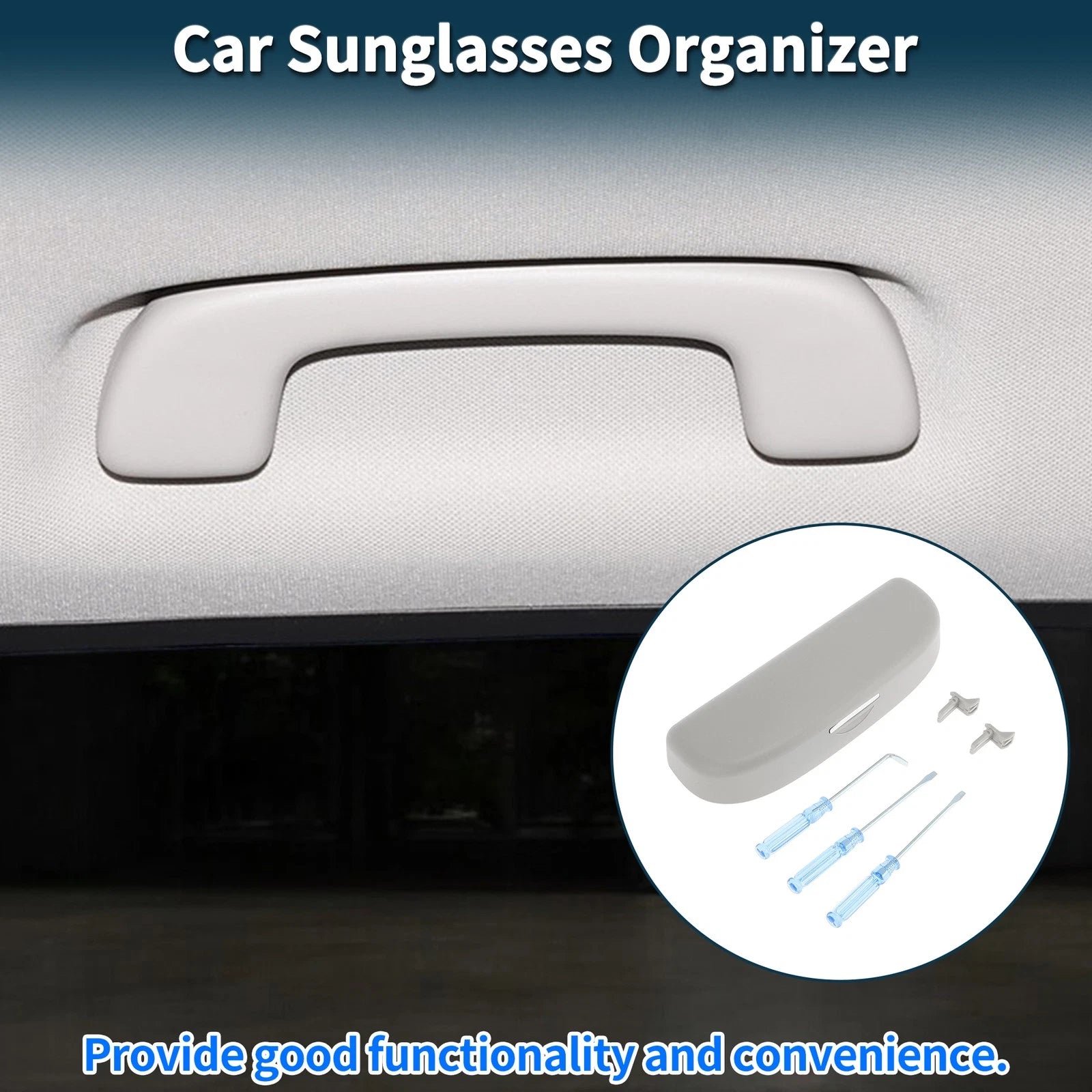 Car Sunglasses Case for Audi Q2 2018-2020 Eyeglasses Holder Storage Box