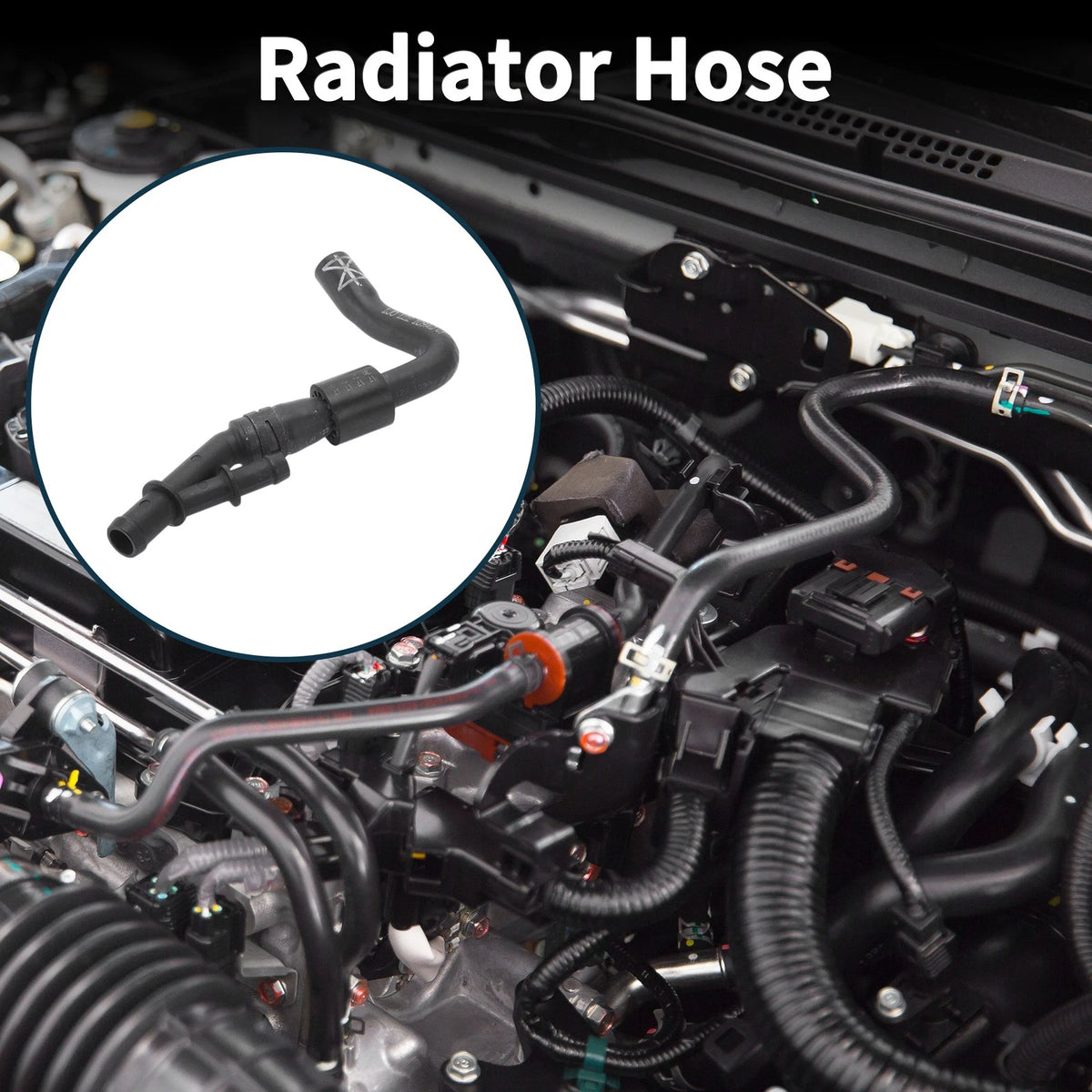Radiator Hose Coolant Tube for Volkswagen Jetta 2003–2005 Rubber Plastic