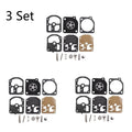 Set of 3 Carburetor Diaphragm Kit for Zama RB-10 C1S-M8 C1S-M9 C1S-M12 C1S-M13 DR86