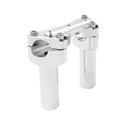 4" Handlebar Risers Top Clamp Chrome for Harley Dyna Softail FLTR FLHR