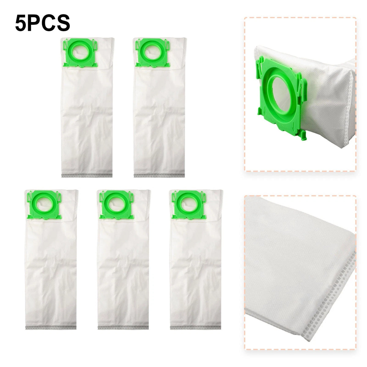 5 Reusable Dust Bags for Sebo Box Xc370