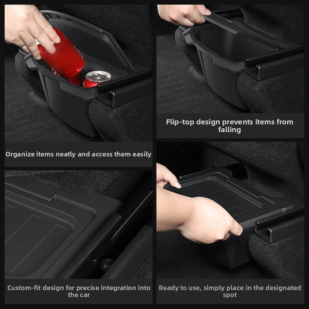 Rear Center Armrest Storage Box for Tesla Model Y (2020–2023)