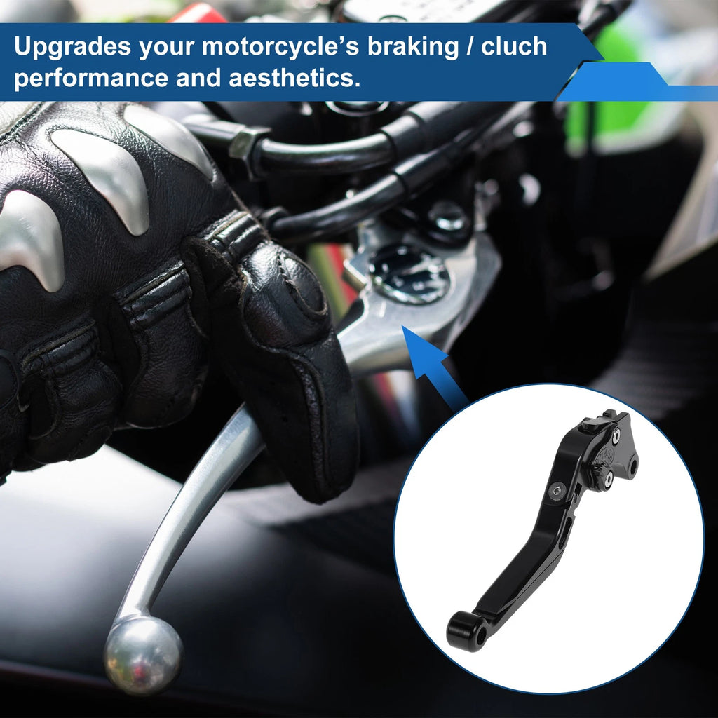 Adjustable Brake Clutch Levers for Suzuki GSXR150 (2017–2020) Solid Black