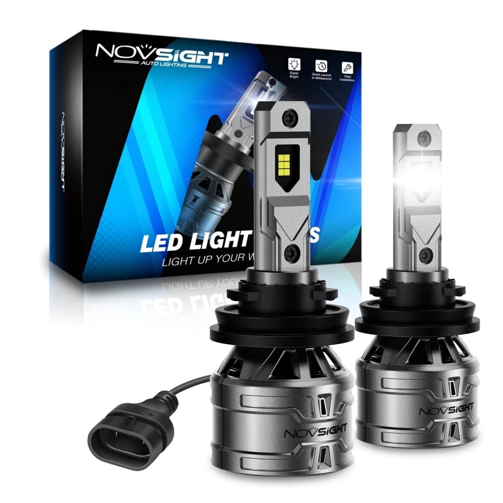 2X H11 LED Headlight Bulbs for 20000LM Replacement