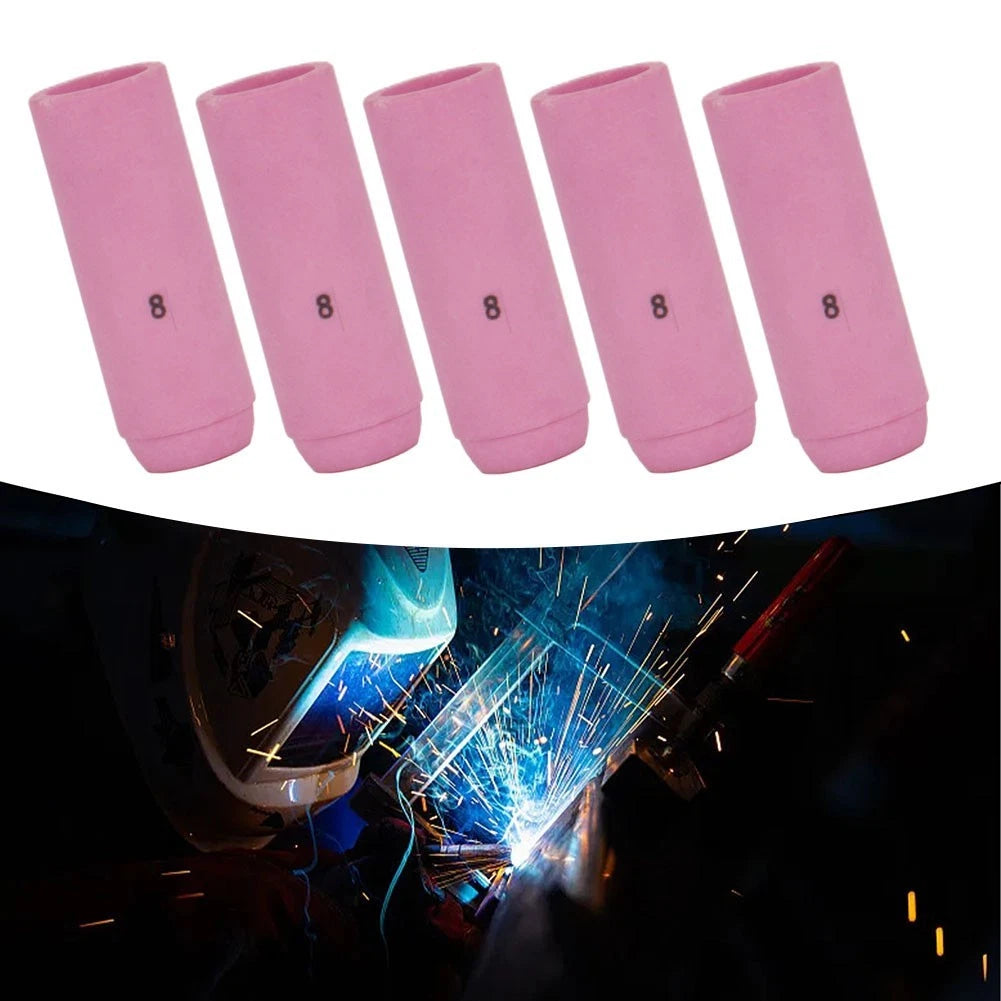 5PCS Alumina Shield Cups Nozzles for TIG WP 17 18 26 (No. 10N46)
