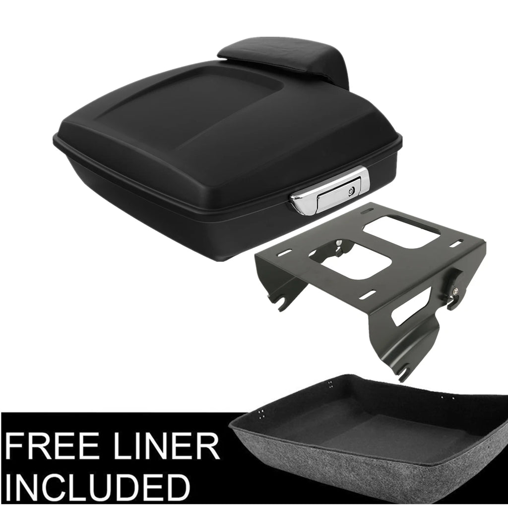 Matt Chopped Trunk Solo Mount Rack for Harley Touring Electra Glide (2014–Present)