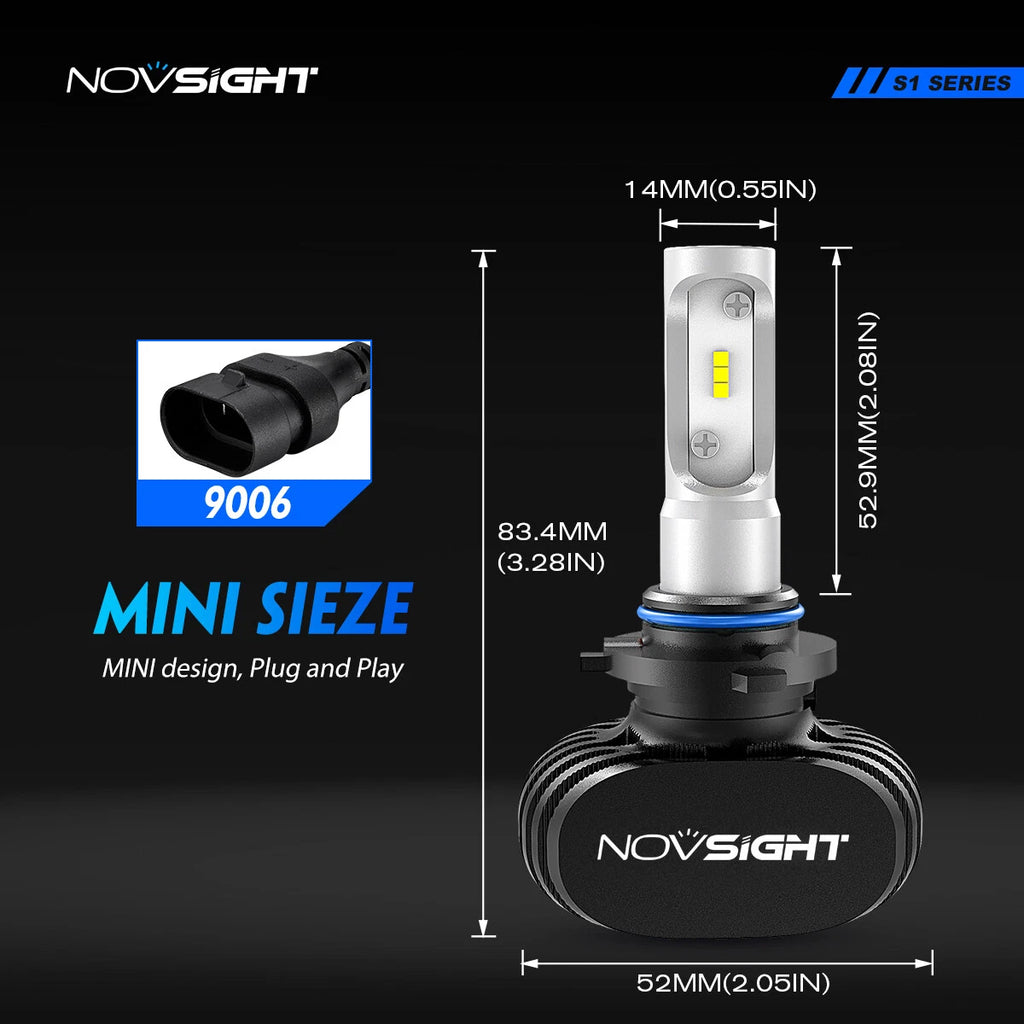 2X 9006 HB4 LED Headlight Bulbs for Low Beam (8000LM)