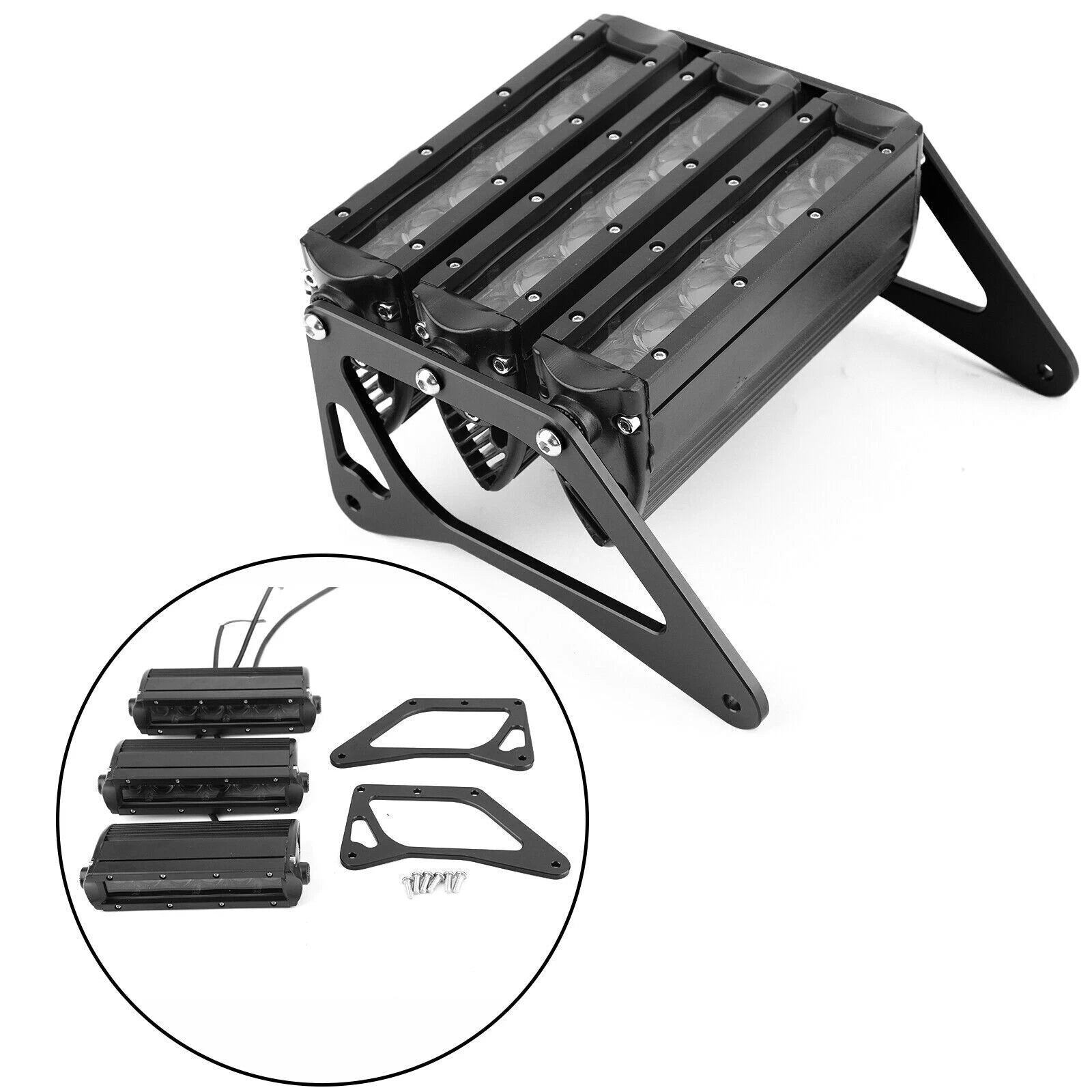 3 Row LED Light Bar Headlight for Honda MSX 125 SF Grom (2013–2019)
