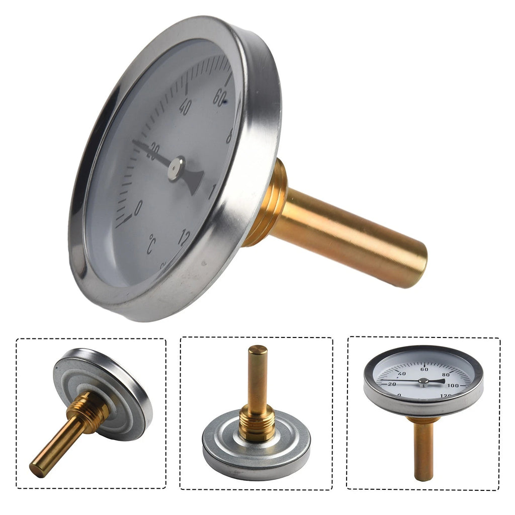 Heating Measuring Pipe Thermometer 0-120° for Universal Applications (N/A)