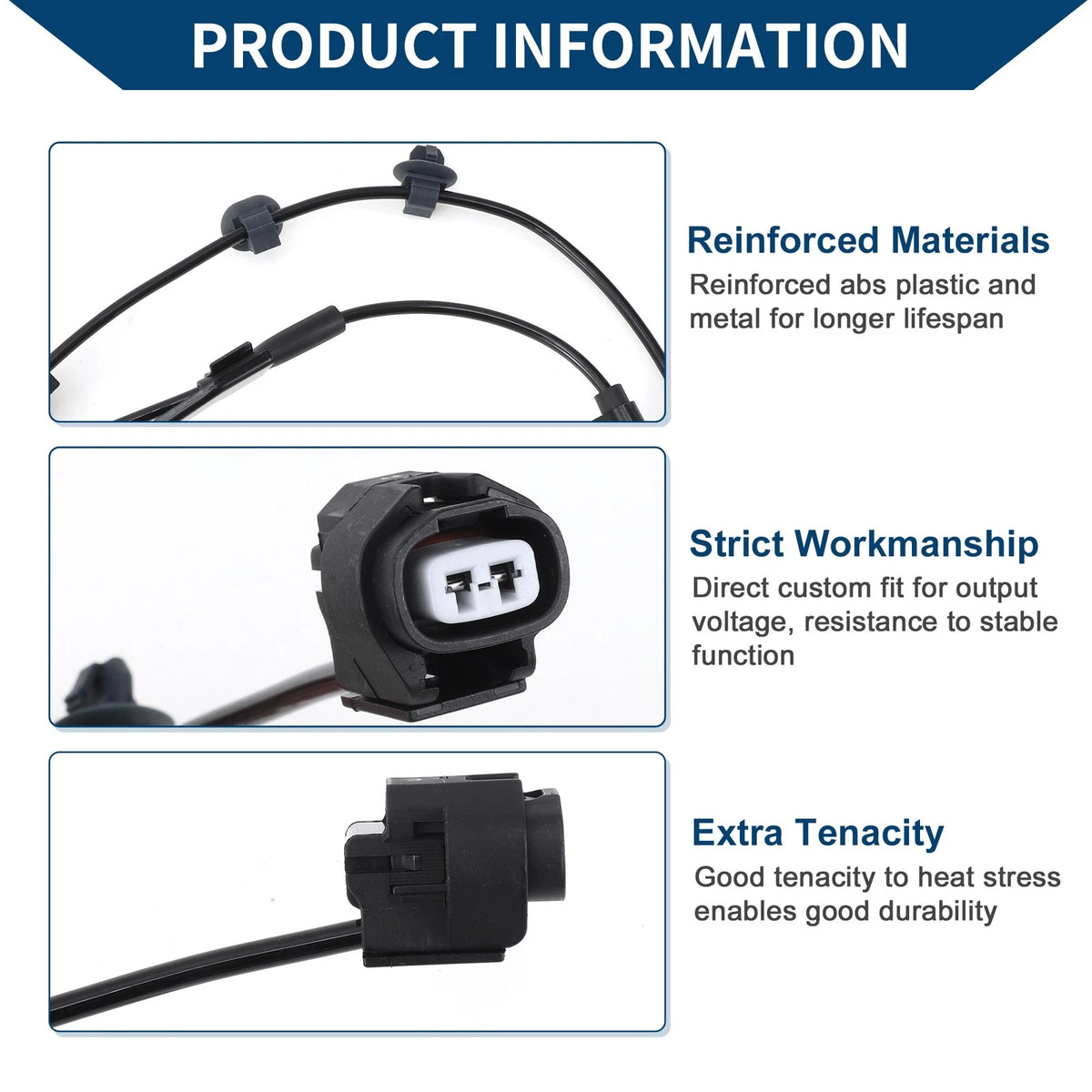 ABS Wheel Speed Sensor Replacement Front for Toyota FJ Cruiser (2002–2022)