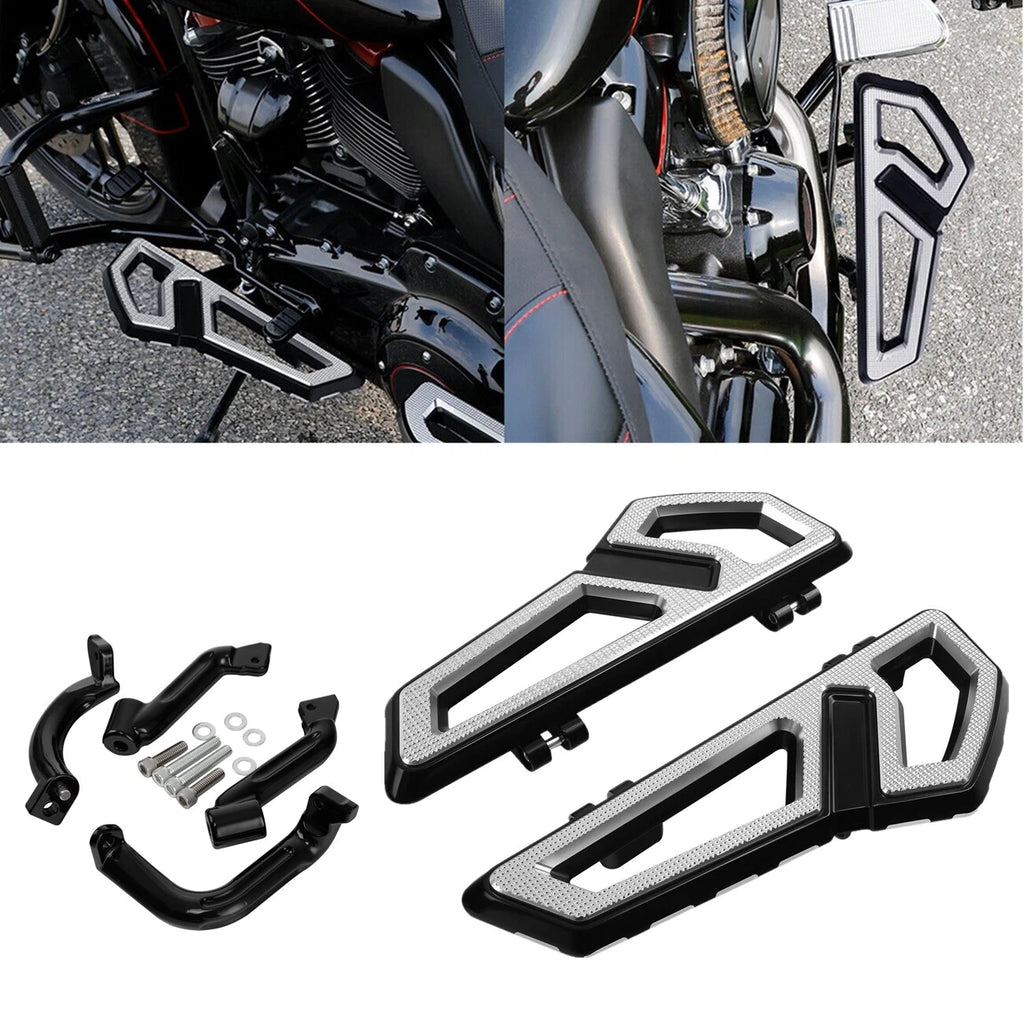 Front Driver Footboard Floorboard & Bracket for Harley Electra Glide (2014–2023)
