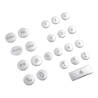 Silver ABS CD Decoration Accessories for Benz C Class W204 & GLK X204