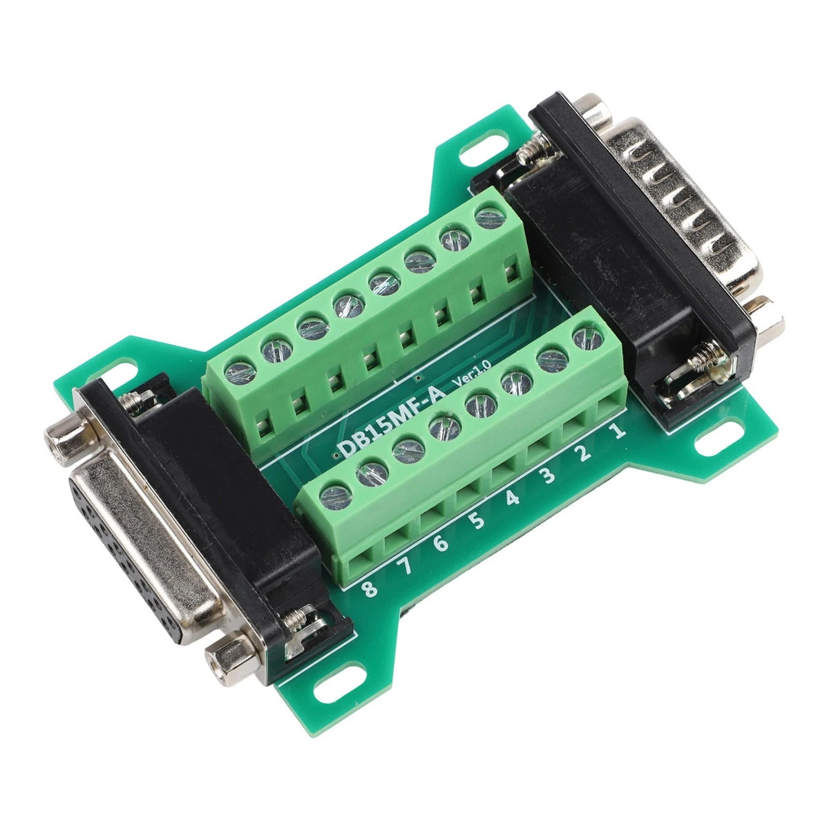 Terminal Block Adapter DB15MFA Solderless Connector for Quick Setup