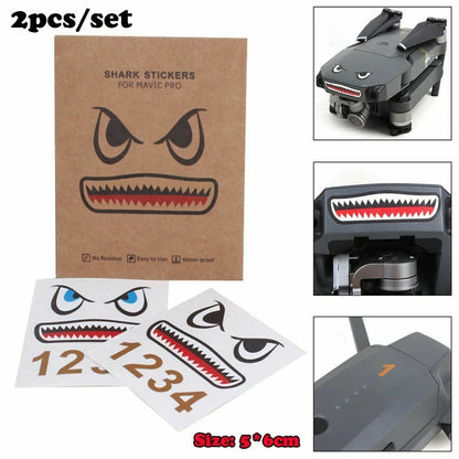 3D Shark Sticker for DJI Mavic Pro (2016–2020)