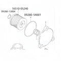 Oil Filters Set of 2 for (16510-05240, 09280-54001)