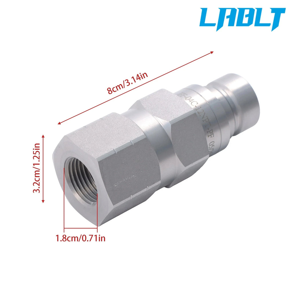 Hydraulic Quick Connect Male Coupler Plug for Skid Steer (LABLT)