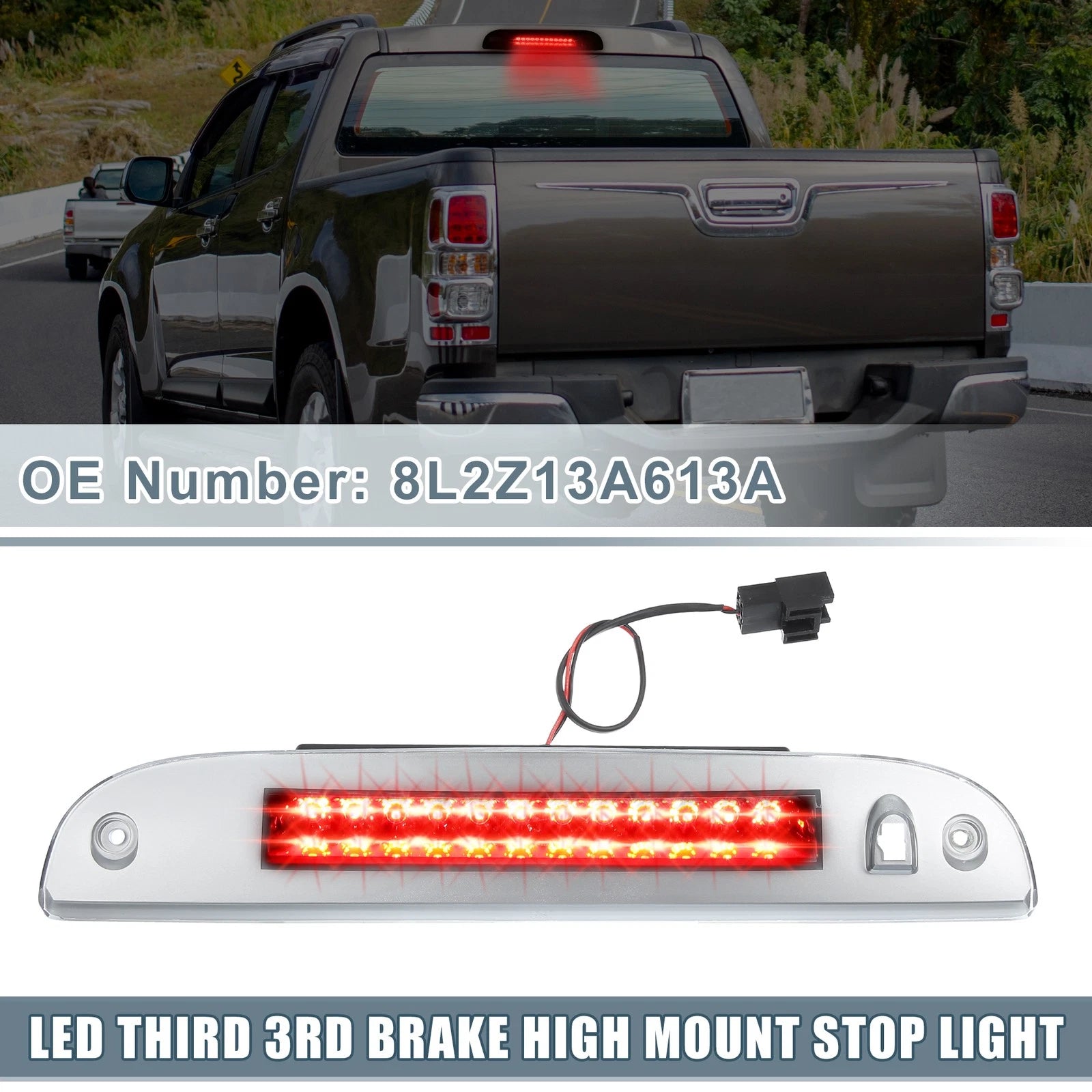 High Mount Stop Light Replacement for Ford Escape (2008–2012) Clear Lens