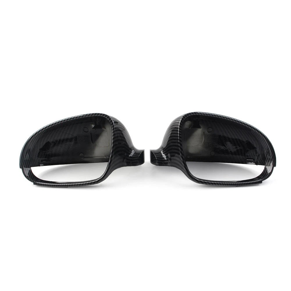 Rear View Mirror Cover Cap for VW Golf 5, EOS, Jetta, Passat (2003–2014) Carbon Fiber Look
