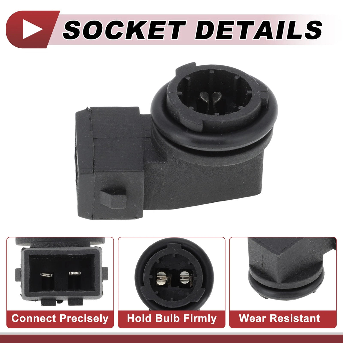 1 Pc Side Marker Light Socket for Volkswagen Golf (1993–1999) 1H0949111 2 Pin