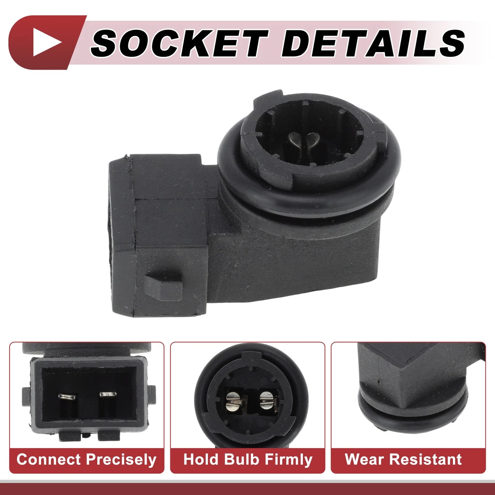 1 Pc Side Marker Light Socket for Volkswagen Golf (1993–1999) 1H0949111 2 Pin