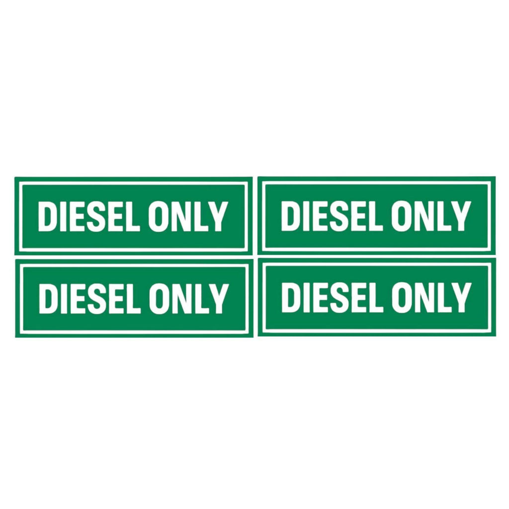 Weatherproof Diesel Decals for Fuel Tank Caps (Universal Fit)