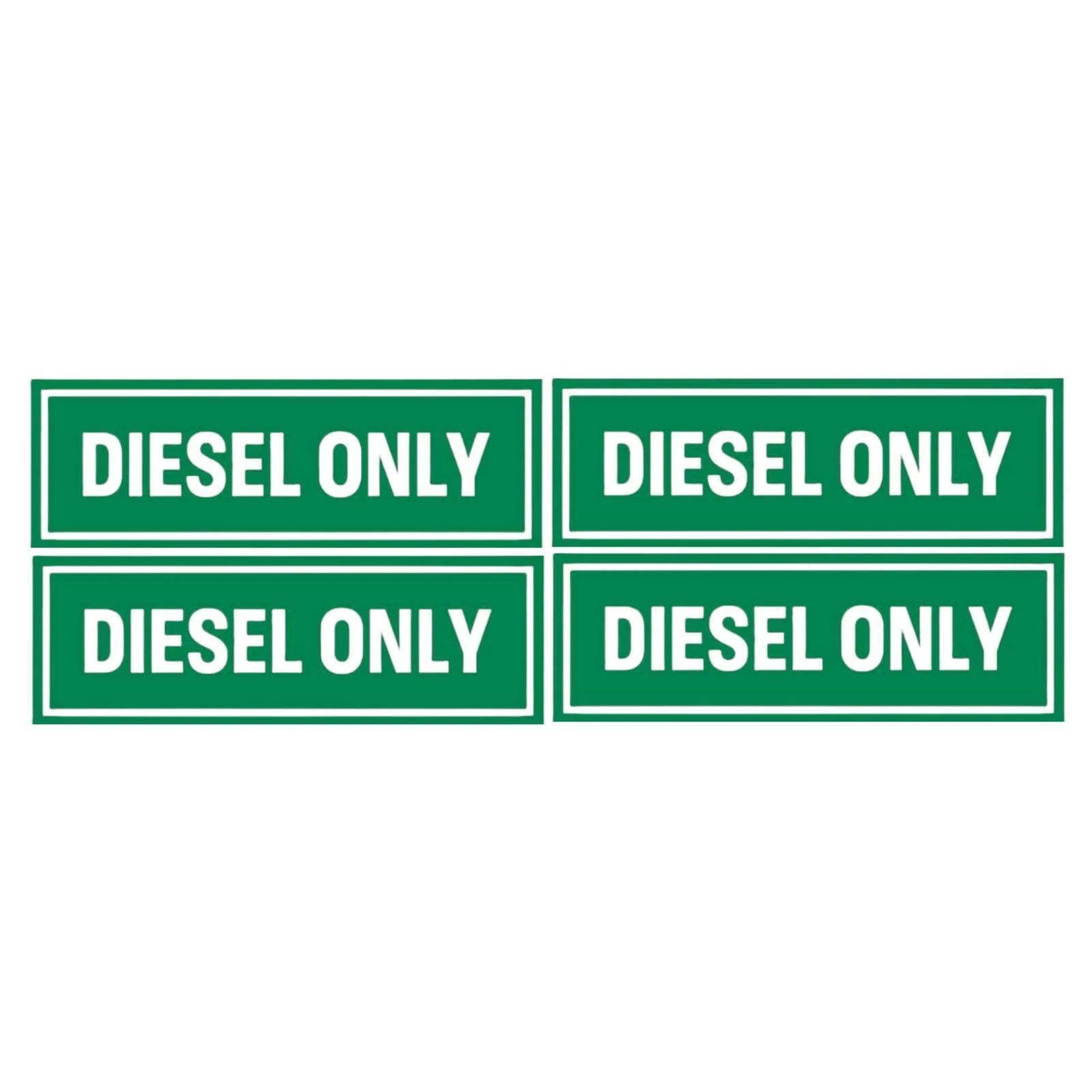Weatherproof Diesel Decals for Fuel Tank Caps (Universal Fit)