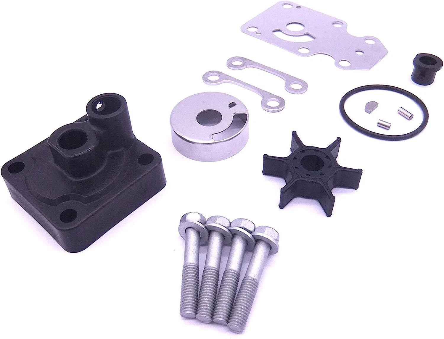 Water Pump Impeller Kit for Yamaha 4 Stroke 15 20 HP Outboard (F 15C 20) 6AH-W0078-00