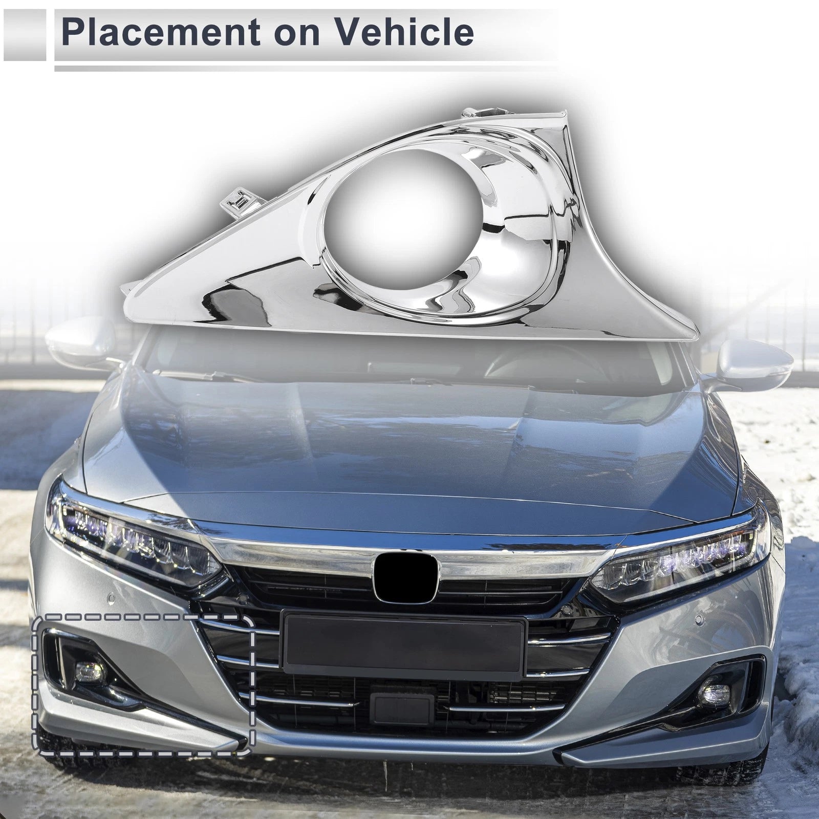 Front Right Fog Light Grill Replacement for Toyota Camry V50 (2012–2014)
