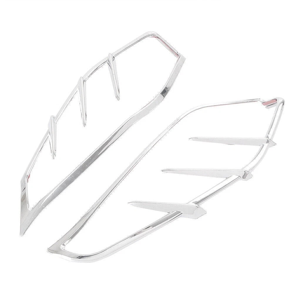 2X Chrome Mid-Frame Deflectors Trim for Harley Touring (2009–2016)