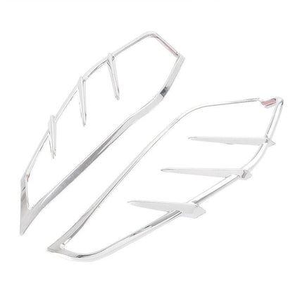 2X Chrome Mid-Frame Deflectors Trim for Harley Touring (2009–2016)