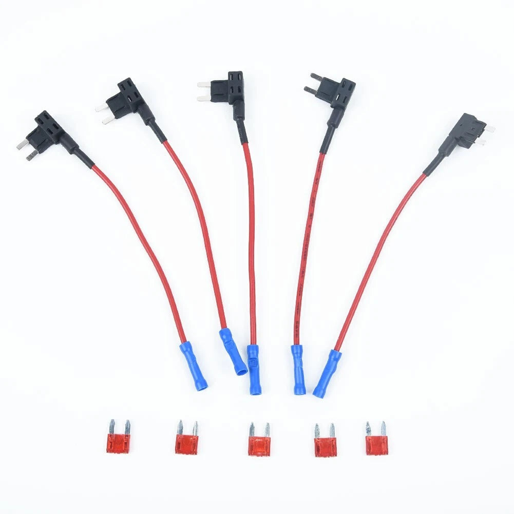 Mini Blade Fuse Holders for Universal Applications (AUX, Splice, Back Tap)