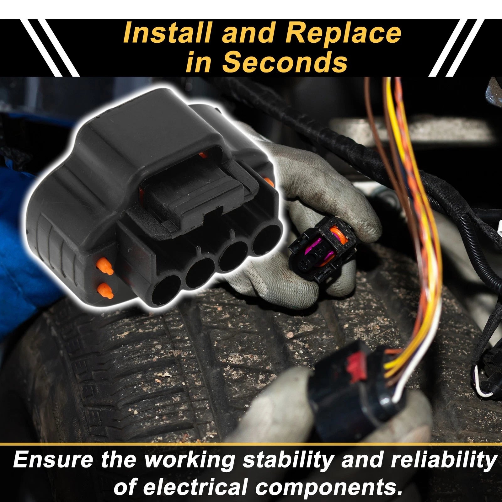 Distributor Sensor Connector Plug 4 Pin for Toyota (2001–2022)