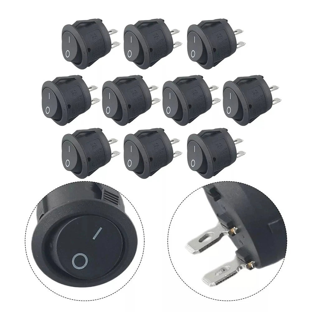 10X Round Rocker Switches for Multiple Uses