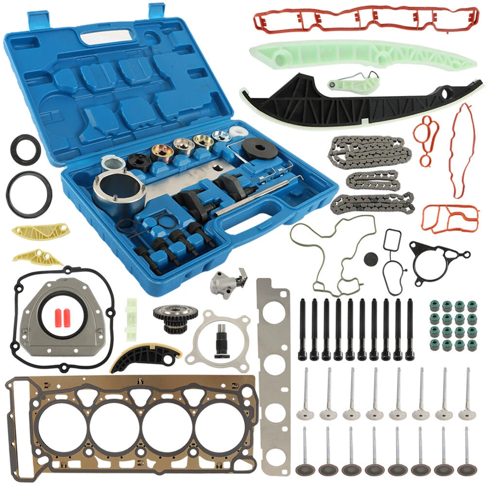 Head Gasket Set & Timing Chain Tool Kit for VW Tiguan CC Eos Beetle (2.0L)