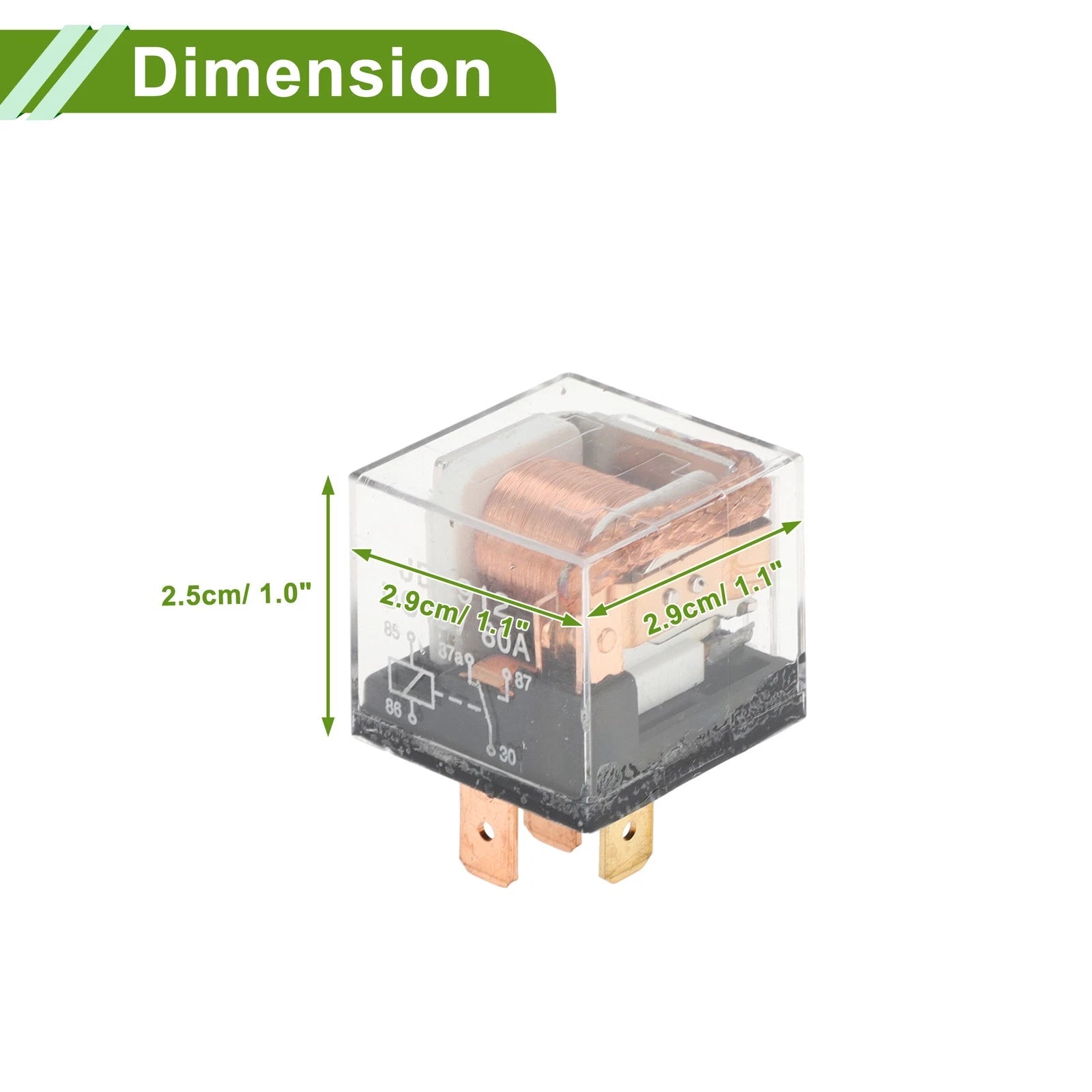 2X 5-Pin 48V 80A Waterproof Auto Relay for Multi-Purpose Use