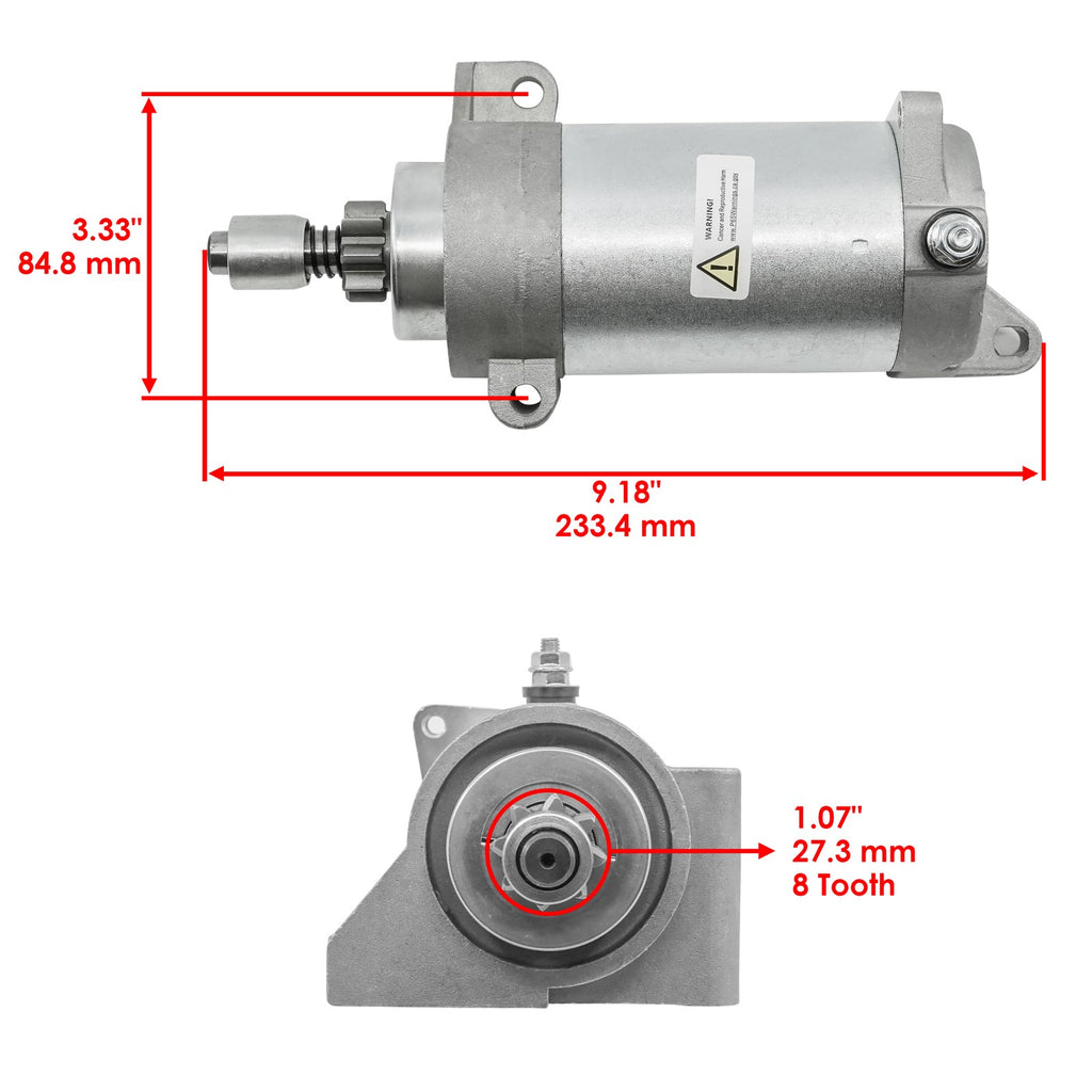 Starter Replacement for Ski-Doo MX Z ZX 500 600 700 800 1000 (2001–2007)