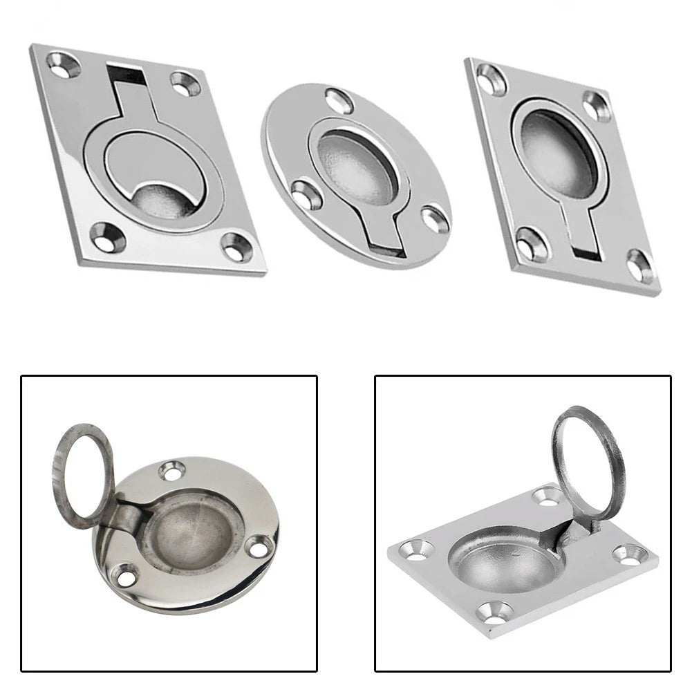 Flush Mount Lifting Ring Pull Handle for Boat Latches