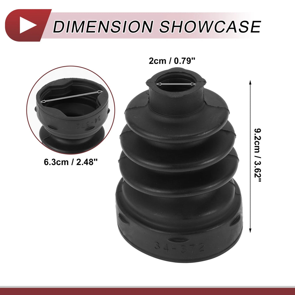 Inner CV Joint Boot Kit w/ Clamps for Mitsubishi Lancer (2012–2017)