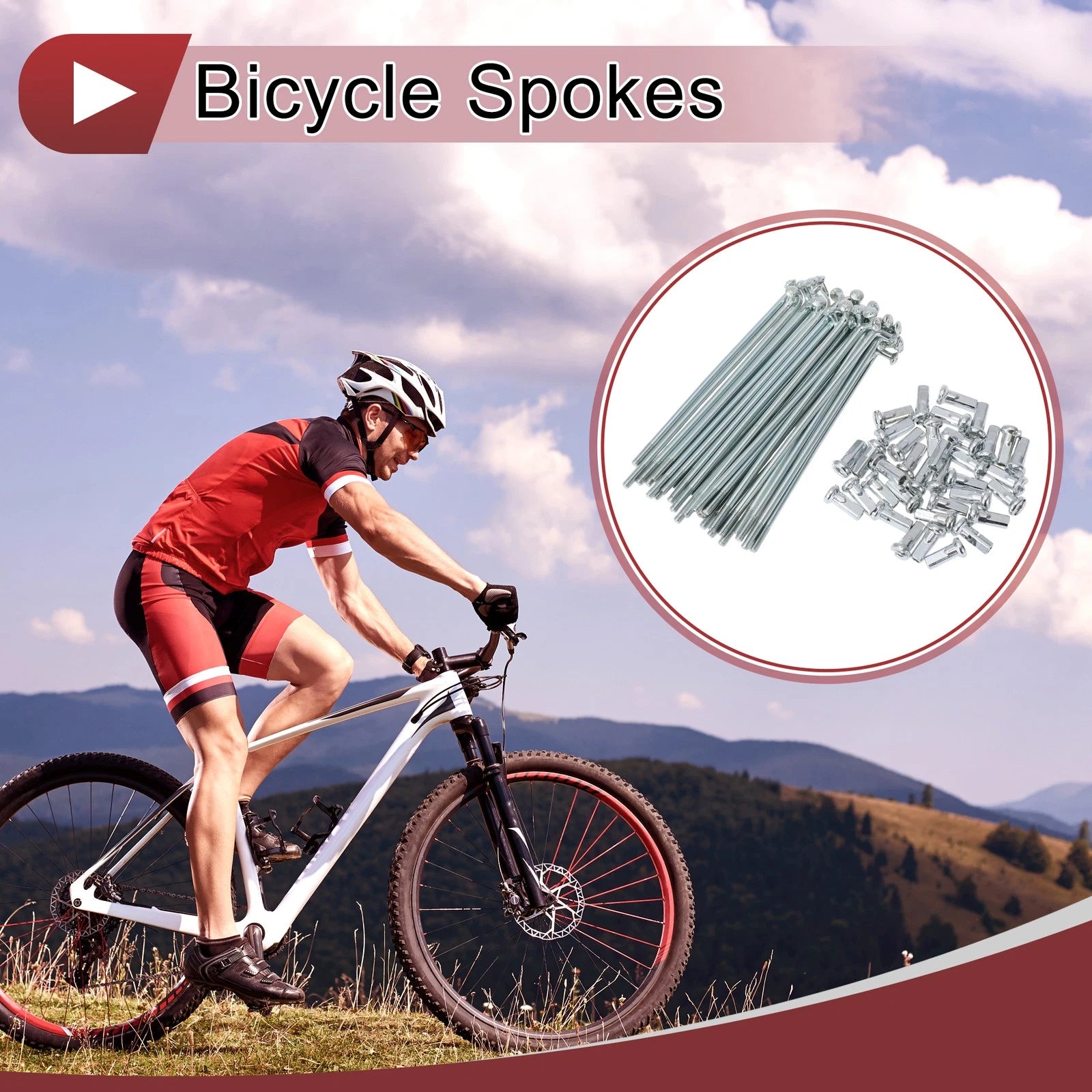 Bicycle Spokes Front and Rear Replacement Set for 12G 85mm (2000–2010)