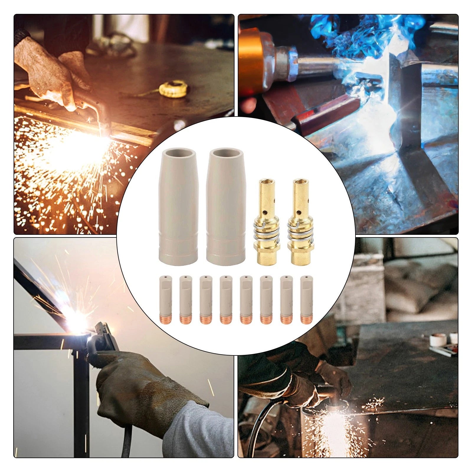12PCS Coating Protection Nozzle Set for Advanced Welding Applications