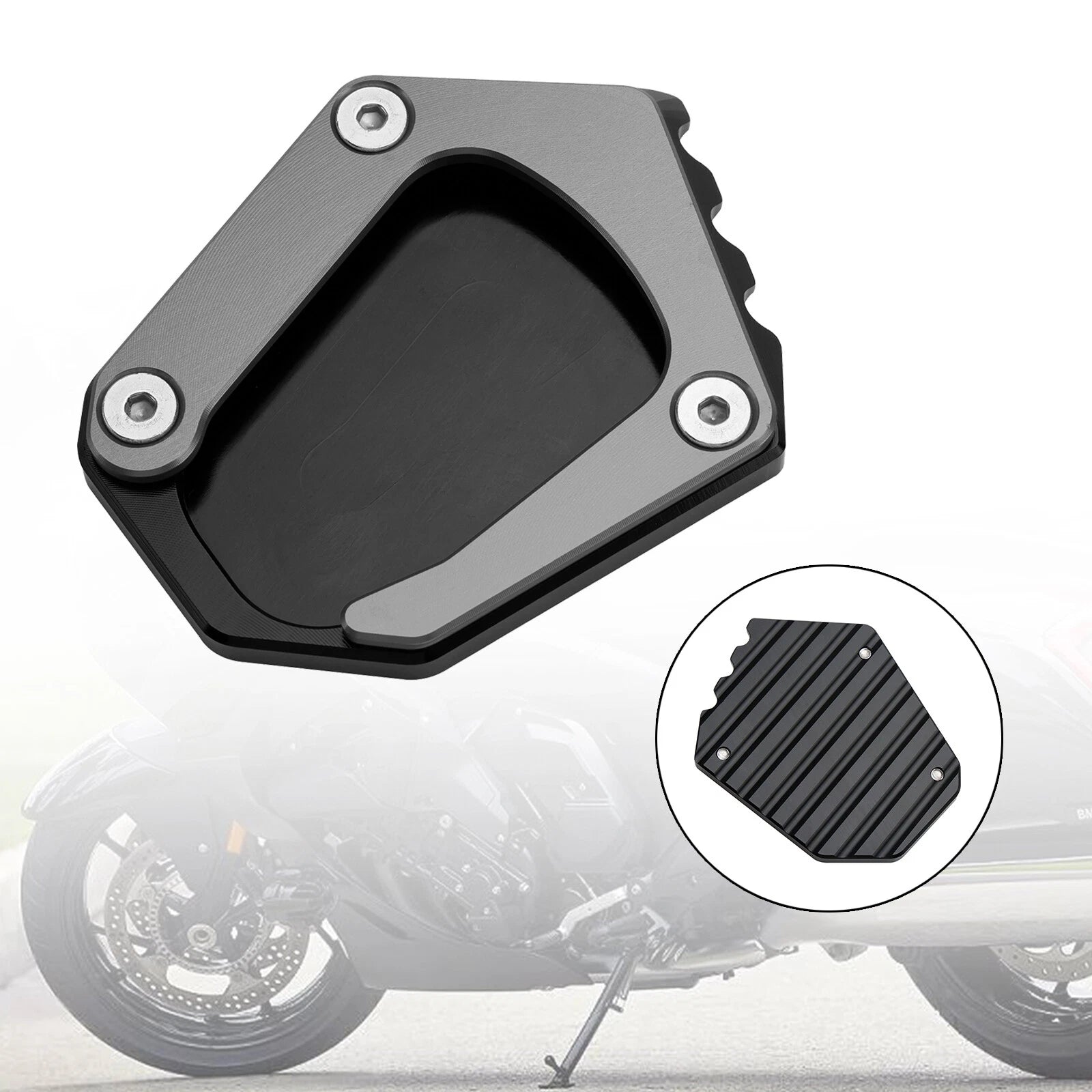 Kickstand Enlarger Plate Pad for BMW K1600 (2016–2022) T9