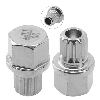 Steel Wheel Lock Lug Nut 1PC 20x28mm 30/13PT for Car