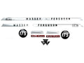 Bonnet Decal Set for Massey Ferguson 175 Tractors
