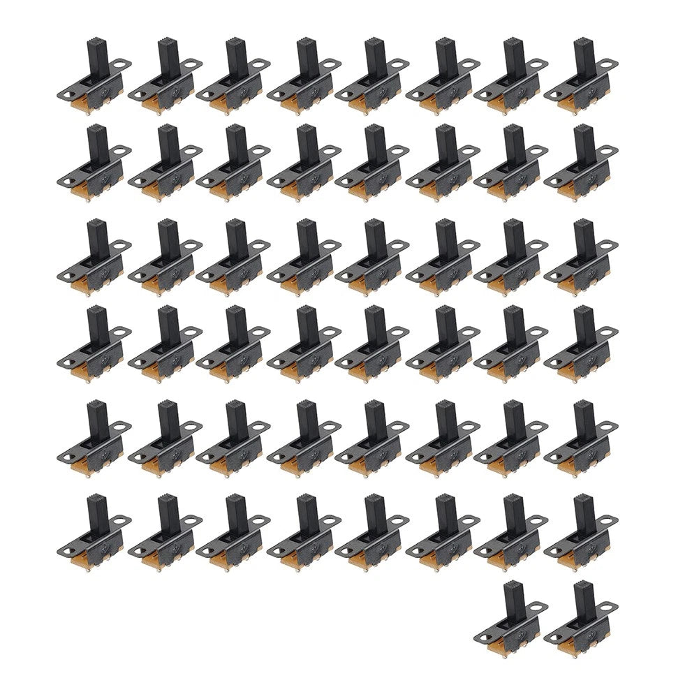 50Pcs 8mm SPDT Vertical Slide Switch for PCB Panel