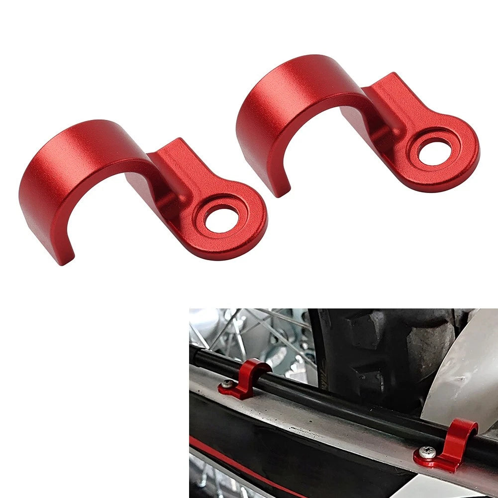 2X Rear Brake Hose Clamp Line Guide Red for Honda CRF 250L Rally (2017–2020)
